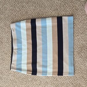 Striped Ann Taylor Stretchy Pencil Skirt